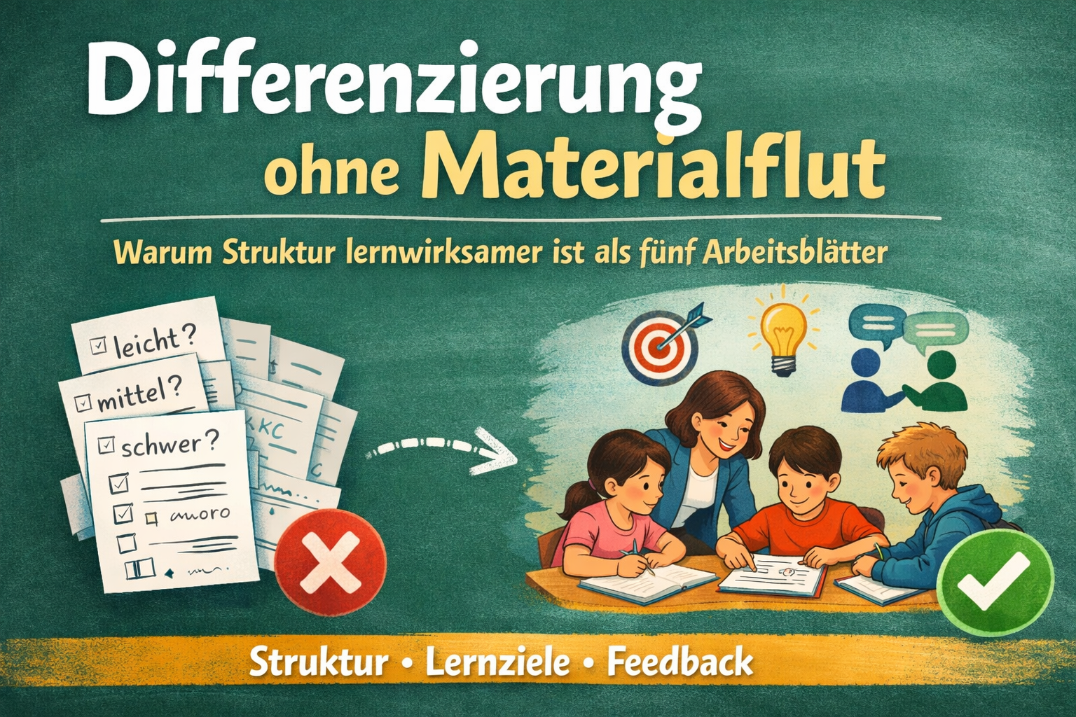 Differenzierung ohne Materialflut