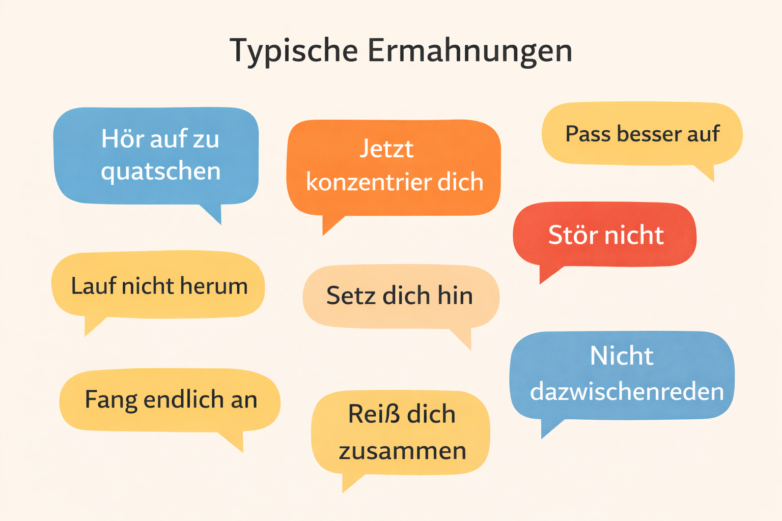 Warum Ermahnen oft nichts verändert